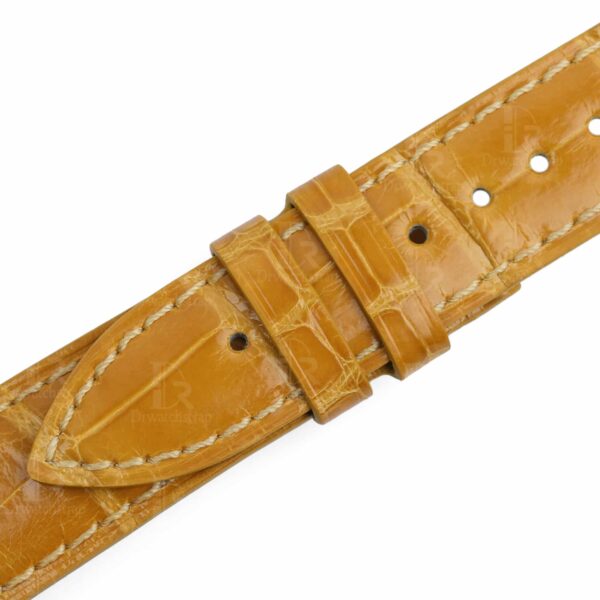 Handmade brown leather watch strap fit for JLC Reverso Ladies 18*16mm