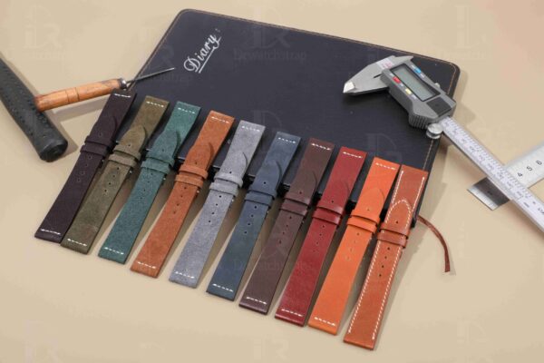 Custom best quality OEM vintage old Suede Rolex leather strap and watch band with 20mm lug size for Rolex green Submariner, Datejust, Day-date, Sky-Dweller and other watches - Shop the premium aftermarket straps and watchbands online at a low price