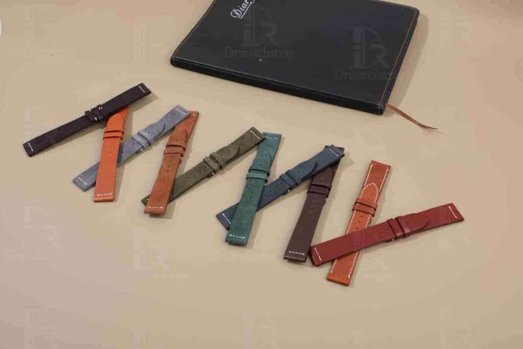 Wholesale and retail handcrafted Rolex air king leather strap 20mm