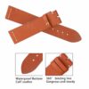 Custom best High-end qualtiy premium calfskin orange replacement leather Rolex Hermes Strap and watch band with 20mm lug size handmade for Rolex, Tudor, Patek Philippe universale watches online at a low price