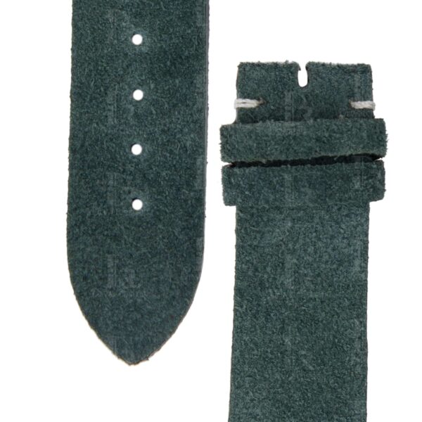 Green vintage suede leather material