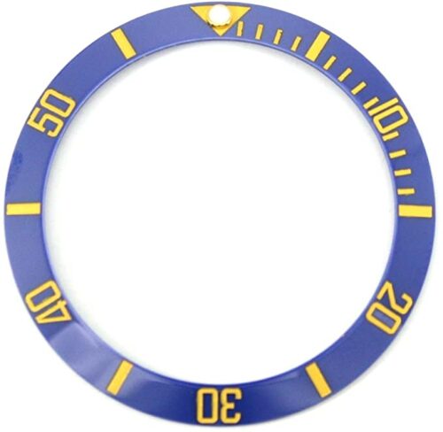 1614908818-40MM-Bezel-Insert-to-Fit-Rolex-Submariner- Blue-Gold-Ceramic (2) Rolex Submariner 2-Tone Blue ceramic bezel insert replacement