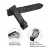 Buy replacement handmade Jaeger Lecoultre strap - Mens JLC Reverso Black Alligator watch band for sale Low price