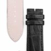 Handmade Black leather watch strap fit for Jaeger Lecoultre Reverso Mens