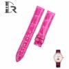Custom Handmade Replacement pink leather watch strap for Jaeger Lecoultre Rendez Vous moon Day and Night watchVous Moon