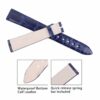 Custom Handmade Replacement blue leather watch straps for Jaeger Lecoultre Rendez Vous moon Day and Night watch