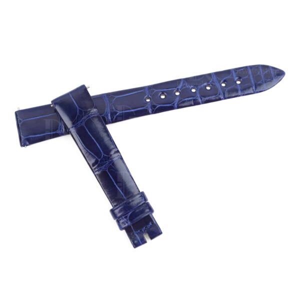 Handmade Blue leather strap fit for Jaeger-Lecoultre Rendez-Vous Moon Series