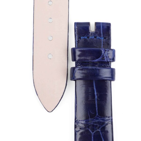 Handmade Blue leather strap fit for Jaeger-Lecoultre Rendez-Vous Moon Series