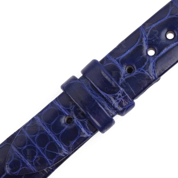 Handmade Blue leather strap fit for Jaeger-Lecoultre Rendez-Vous Moon Series