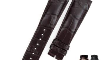 Custom handmade Breguet type xxi strap and watch band for Breguet type xxi flyback chronograph 3810 luxury watches - aftermarket leather straps craftsmanship Black Brown Grade A American Crocodile watch bands for sale at low price