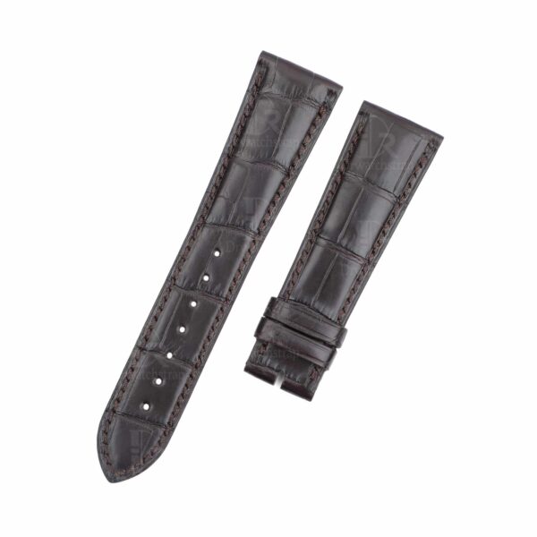 Custom replacement alligator brown leather Zenith watch straps and watch bands 19mm 20mm 21mm 22mm for Zenith El Primero Chronomaster, Elite Classic Academy