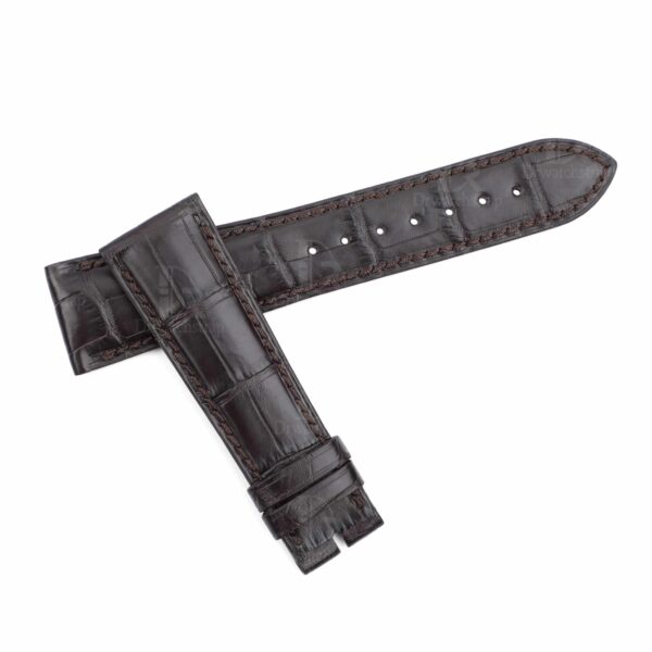 Custom replacement alligator brown leather Zenith watch straps and watch bands 19mm 20mm 21mm 22mm for Zenith El Primero Chronomaster, Elite Classic Academy