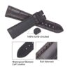 Custom replacement alligator brown leather Zenith watch straps and watch bands 19mm 20mm 21mm 22mm for Zenith El Primero Chronomaster, Elite Classic Academy