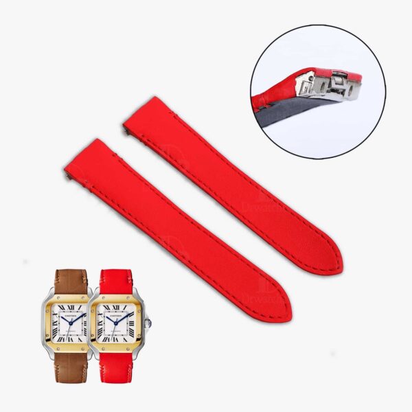 Cartier Santos red strap