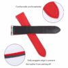 custom quickswitch red leather watch strap band replacement Cartier Santos Larga Medium 35mm 40mm watches