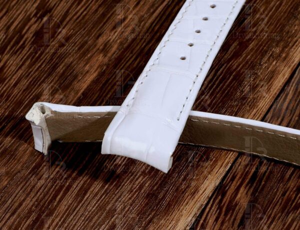 Best quality Omega Seamaster Planet Ocean watch strap white black brown leather band replacement watch bands for Omega luxury watches for sale