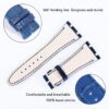 1616914926-Buy-Handmade-Custom-Audemars-Piguet-Blue-Alligator-Leather-watch-strap-for-sale (7) Handmade replacement Audemars Piguet Royal Oak Blue Leather watch band American Alligator leather custom made