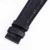 Custom High-end best quality Belly-scale alligator crocodile black curved end leather watch band and watch strap replacement for Rolex Cellini Moonphase 20mm watches - Shop Rolex leather watch straps online at a low price