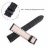 Custom High-end best quality Belly-scale alligator crocodile black curved end leather watch band and watch strap replacement for Rolex Cellini Moonphase 20mm watches - Shop Rolex leather watch straps online at a low price