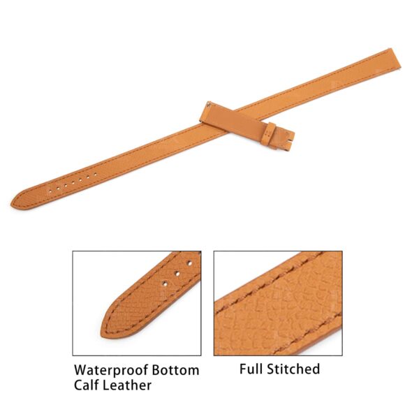 Best quality OEM handcrafted Epson Orange Brown Red Leather Hermes Double Tour Double Wrap watch strap and watch band replacement for Hermes Heure H Cape cod luxury watches - Shop the High-end premium quality leather straps and watch bands online for sale at a low price