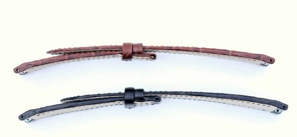 In Stock 25mm Handcrafted Black Croco leather band for Patek Philippe Nautilus 5711 5712