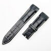 Breguet type-xx-watch-band-replacement-black-alligator-white-stitching