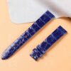 Replacement custom handmade blue alligator leather watchband for Jaeger-Lecoultre straps