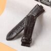 Custom handmade replacement brown alligator leather watchband for Vancheron Constantin straps
