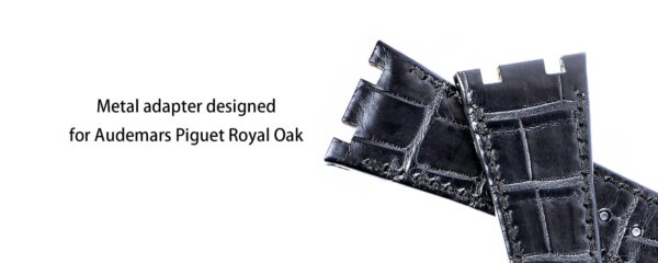 Audemars Piguet Royal Oak adapter Handmade Leather Strap fit for Audemars Piguet Royal Oak ( Black, blue, green...)