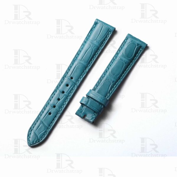 Buy Custom leather strap replacement fit for Patek Philippe Tiffany Blue alligator watch strap customized