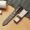Custom handmade Breguet type xxi strap and watch band for Breguet type xxi flyback chronograph 3810 luxury watches - aftermarket leather straps craftsmanship Brown Grade A American Crocodile watch band for sale at low price