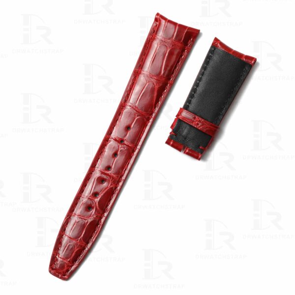 Genuine alligator Belly-scale leather watch strap