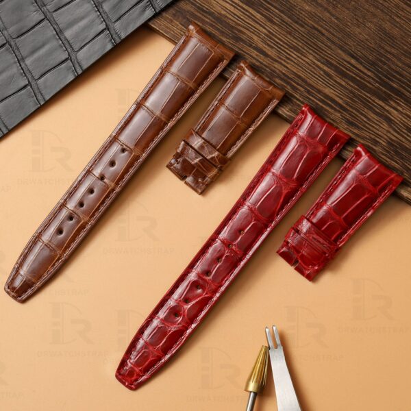 High-End quality replacement alligator leather IWV strap