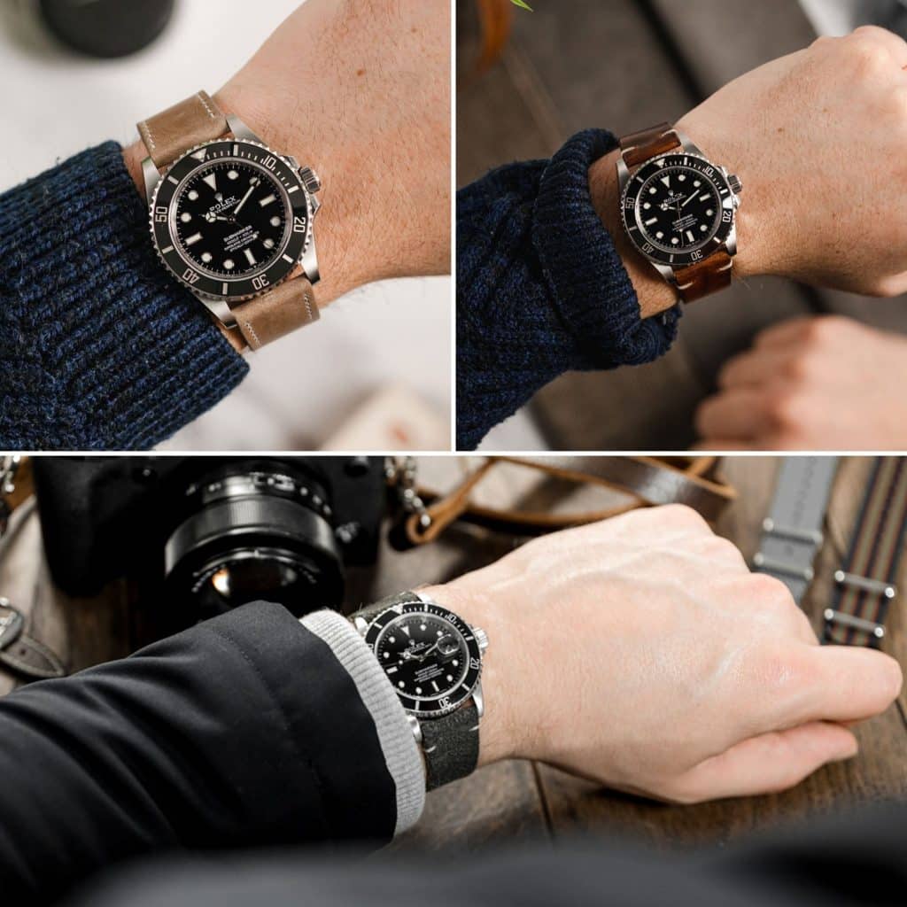 vintage leather watch band for sale for Rolex