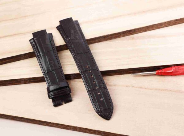 Girard Perregaux 80180 aftermarket brown alligator leather watch strap