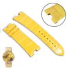 handmade Cartier bee watch strap Alligator yellow leather bracelet premium quality for sale