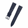 Handmade leather watch strap: Midnight Blue Alligator Round Scale