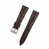Handmade leathe watch strap :brown Sugar Alligator Round scale