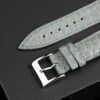 Handmade leather watch strap Early Grey Alligator Round scale