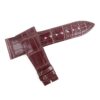 Custom handmade best quality grade A American crocodile 26mm Brown leather alligator strap and watch band replacement fit for Franck Muller Master Square 6000 h SC DT luxury watches online - High-end leather straps for sale