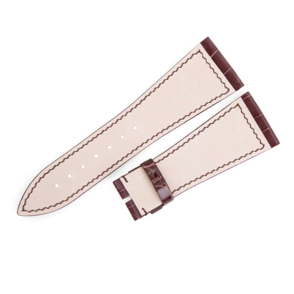 Custom handmade best quality grade A American crocodile 26mm Brown leather alligator strap and watch band replacement fit for Franck Muller Master Square 6000 h SC DT luxury watches online - High-end leather straps 100% hand stitched for sale