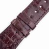 Custom handmade best quality grade A American crocodile 26mm Brown leather alligator strap and watch band replacement fit for Franck Muller Master Square 6000 h SC DT luxury watches online - High-end leather straps 100% hand stitched for sale