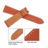 Premium best quality custom OEM orange calfskin 20mm single tour sinlge wrap leather band and watch strap replacement for Hermes Heure H and Hermes Cape Cod luxury watches - Shop the high-end calf material straps and watchbands online at a low price
