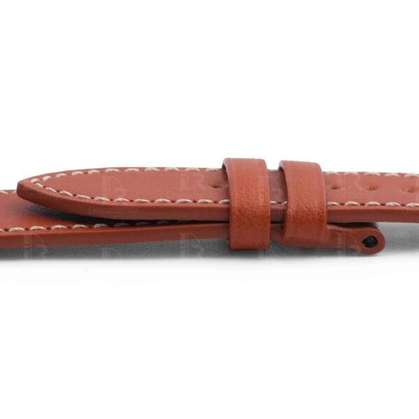 Premium best quality custom OEM orange calfskin 20mm single tour sinlge wrap leather band and watch strap replacement for Hermes Heure H and Hermes Cape Cod luxury watches - Shop the high-end calf material straps and watch bands online at a low price