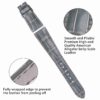 Patek Philippe grand strap - Alligator Leather - Pale Grey Replacement watch band