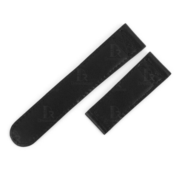 Custom aftermarket watch Oris BC4 straps and watch bands replacement for sale - premium black calf leather with white stitching watch band online with black strap or bracelet