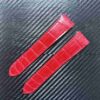 Quick release best quality alligator crocodile New Cartier Santos Quickswitch replacement leather straps amd watch bands for sale - High-end leather Cartier Santos Red strap fit for 40mm Large and 35mm Medium size online at a discount price