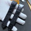 Cartier santos leather strap quickswitch 100 xl straps black watch band replacement
