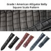 Audemars Piguet Millenary curved end alligator leather watch strap black brown blue