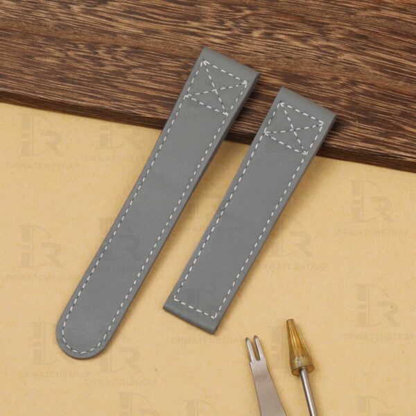 Buy Custom Oris BC4 straps and gray leather watch bands replacement for sale